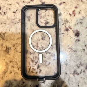 Magnetic Black Phone Case